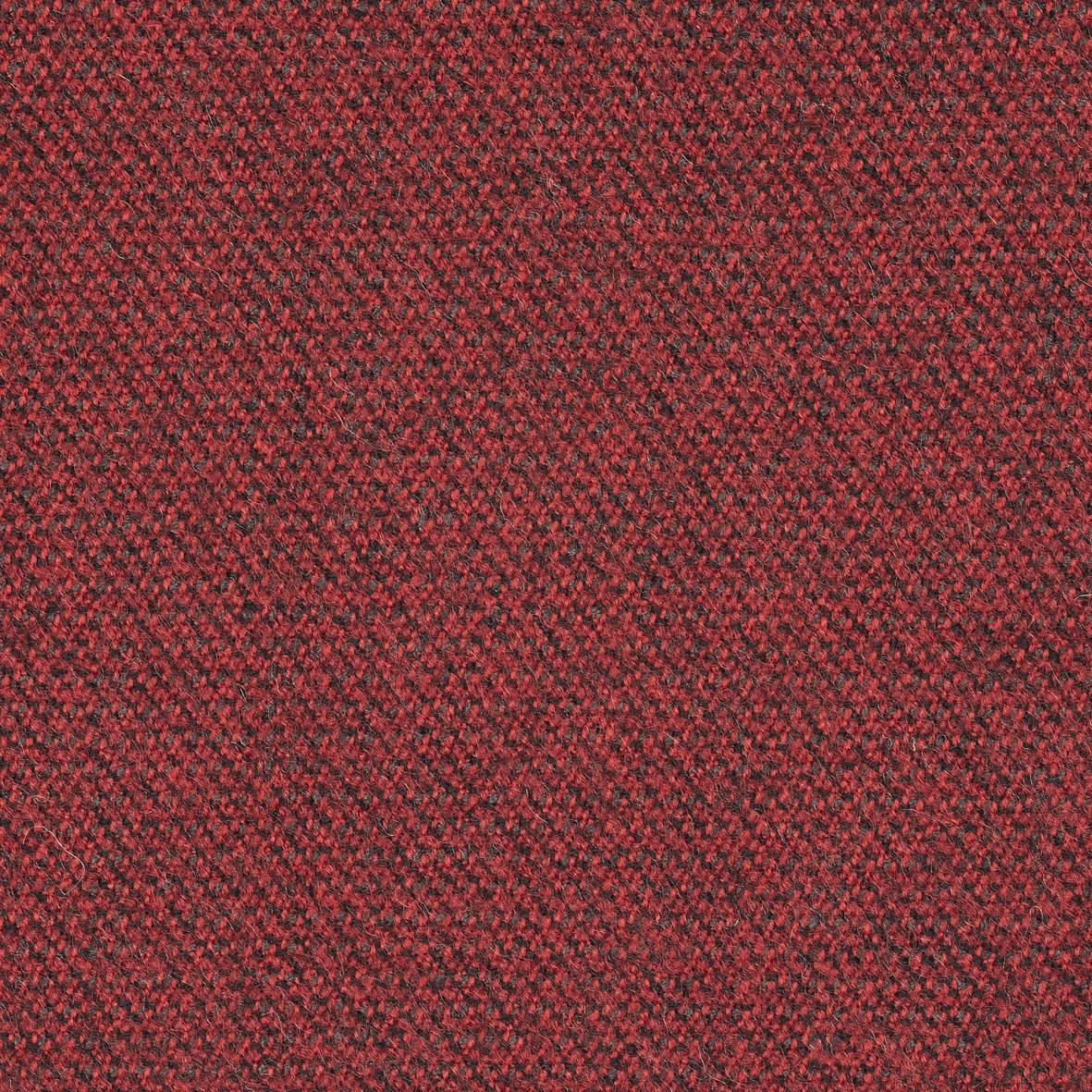 BÜROHOCKER Wollmischung mel. Weiß, Dunkelrot - Weiß/Dunkelrot, Basics, Textil/Metall (55/45,66/55cm) - Aeris