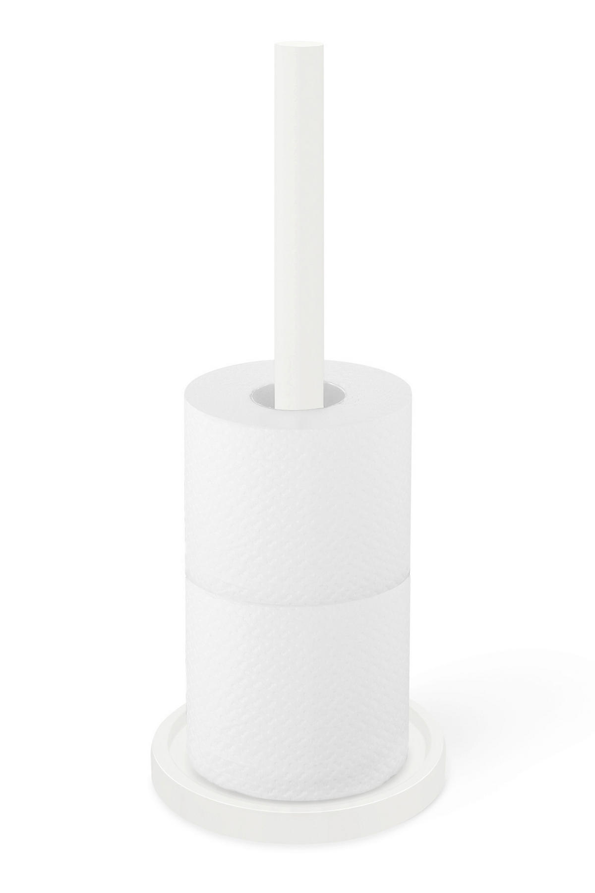 DRŽALO ZA TOALETNI PAPIR - bela, Design, kovina (15/37cm) - Zack