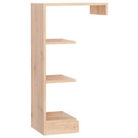 ANSTELLREGAL FÜR WIKO LEO Leo  - Eichefarben/Schwarz, Trend, Holzwerkstoff/Kunststoff (55/101/33cm) - Jimmylee