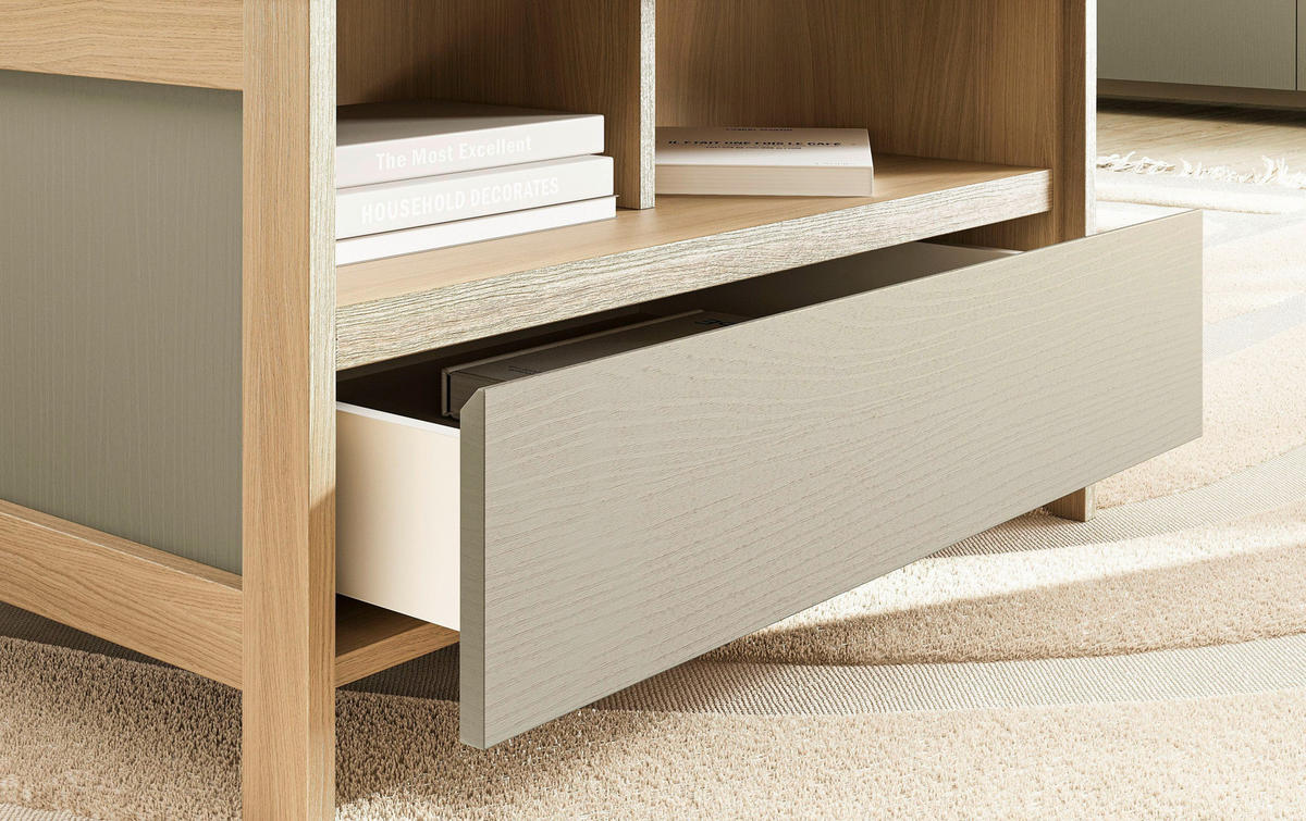 COUCHTISCH in Holzwerkstoff  - Eukalyptusholzfarben/Eichefarben, Design, Holzwerkstoff (80/46/60cm) - MID.YOU