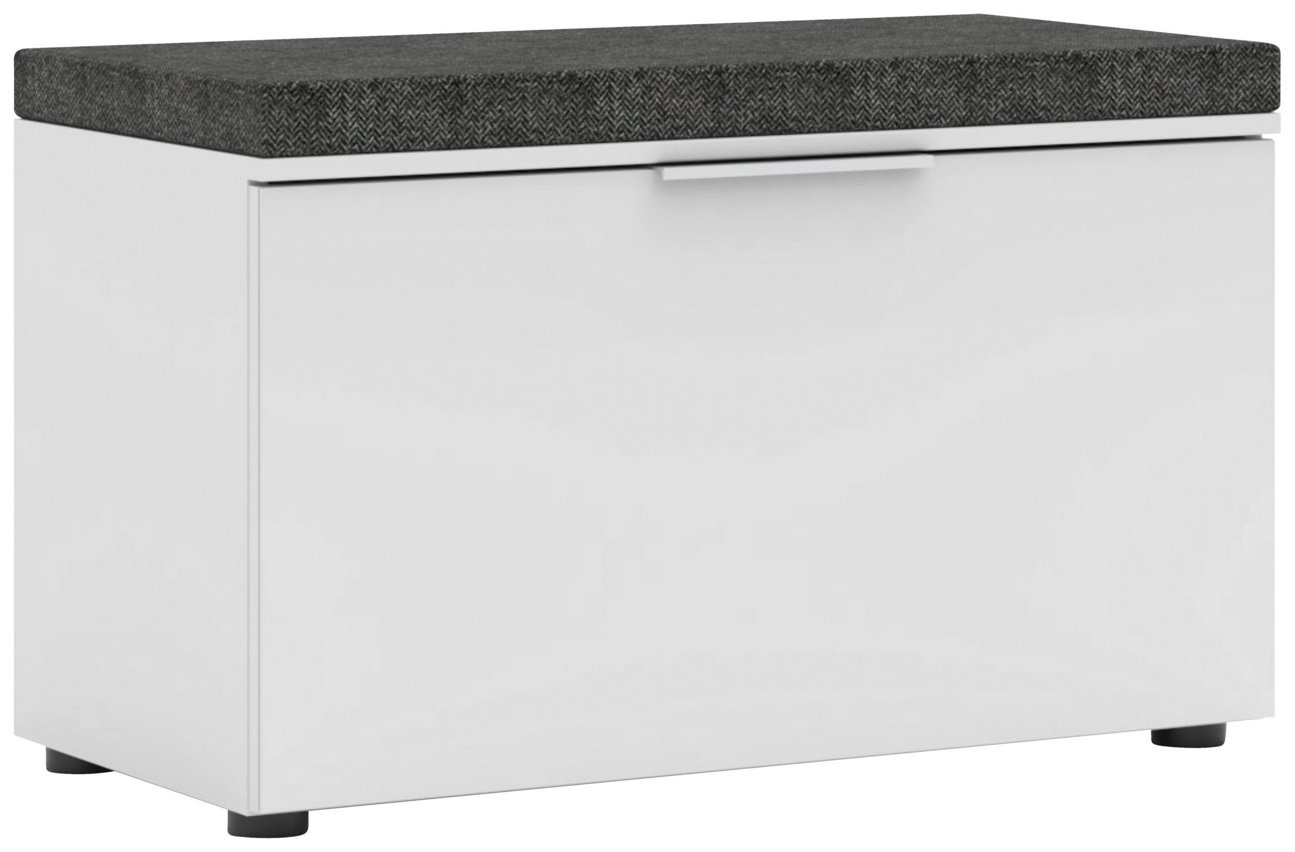 GARDEROBNA KLOP bela - barve kroma/bela, Moderno, kovina/leseni material (80/51/41cm) - Voleo