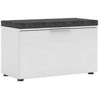 GARDEROBNA KLOP bela - barve kroma/bela, Moderno, kovina/leseni material (80/51/41cm) - Voleo