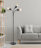 STEHLEUCHTE 53/170 cm    - Schwarz, Basics, Metall (53/170cm) - Globo