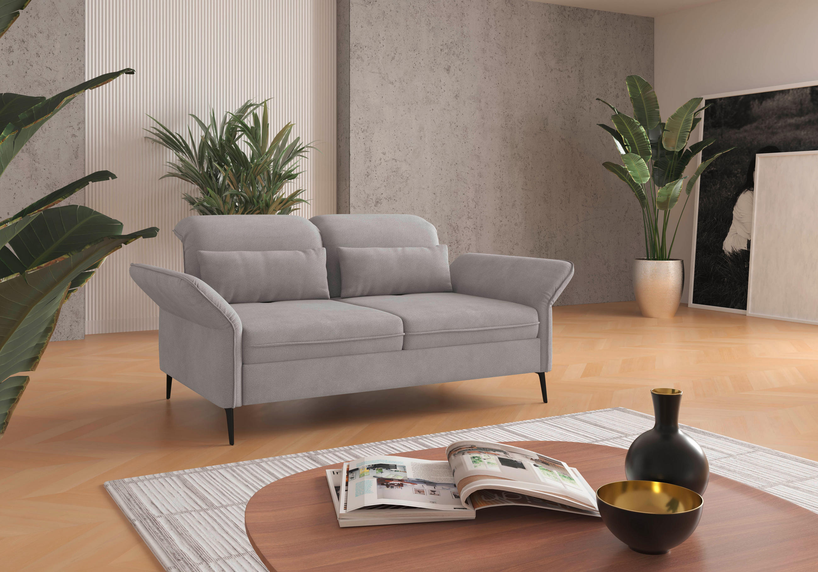 NIERENKISSEN  - Silberfarben, Konventionell, Textil (65/25cm) - Sit & More