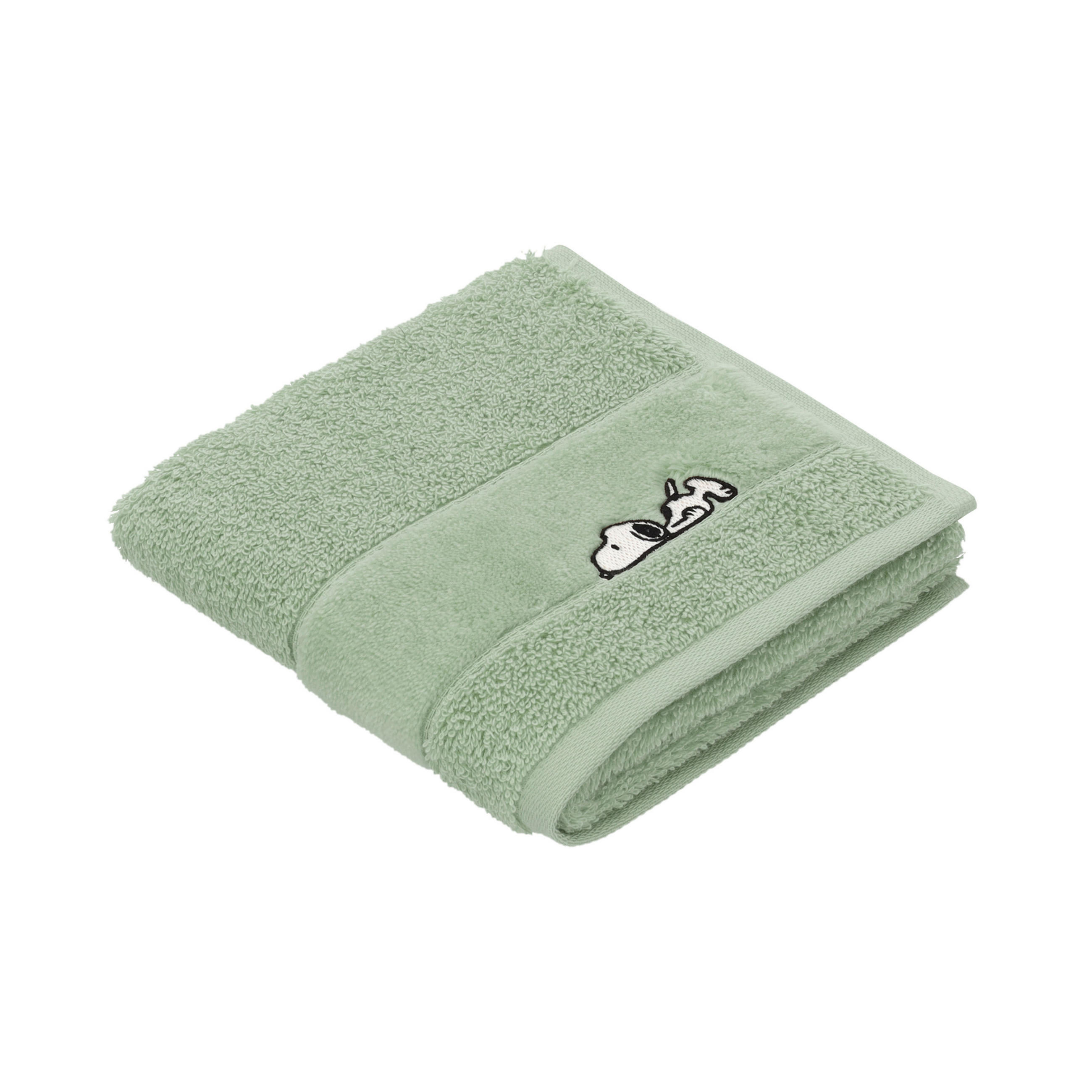 GÄSTETUCHSET Sleepy Snoopy Grün 30/50 cm  - Grün, Basics, Textil (30/50cm) - Vossen