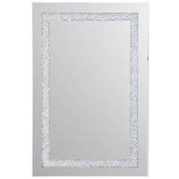 WANDSPIEGEL 60/90/1,5 cm    in rechteckig  - Silberfarben/Schwarz, Trend, Glas/Holzwerkstoff (60/90/1,5cm) - Carryhome