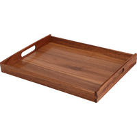 SERVÍROVACÍ PODNOS, drevo, 40/30/4,5 cm - farba akácie, Basics, drevo (40/30/4,5cm)