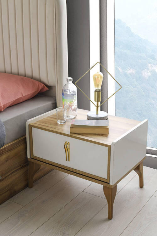 NOĆNI STOČIĆ krem  - krem, Osnovno, pločasti materijal/plastika (60/45/43cm) - Cantus