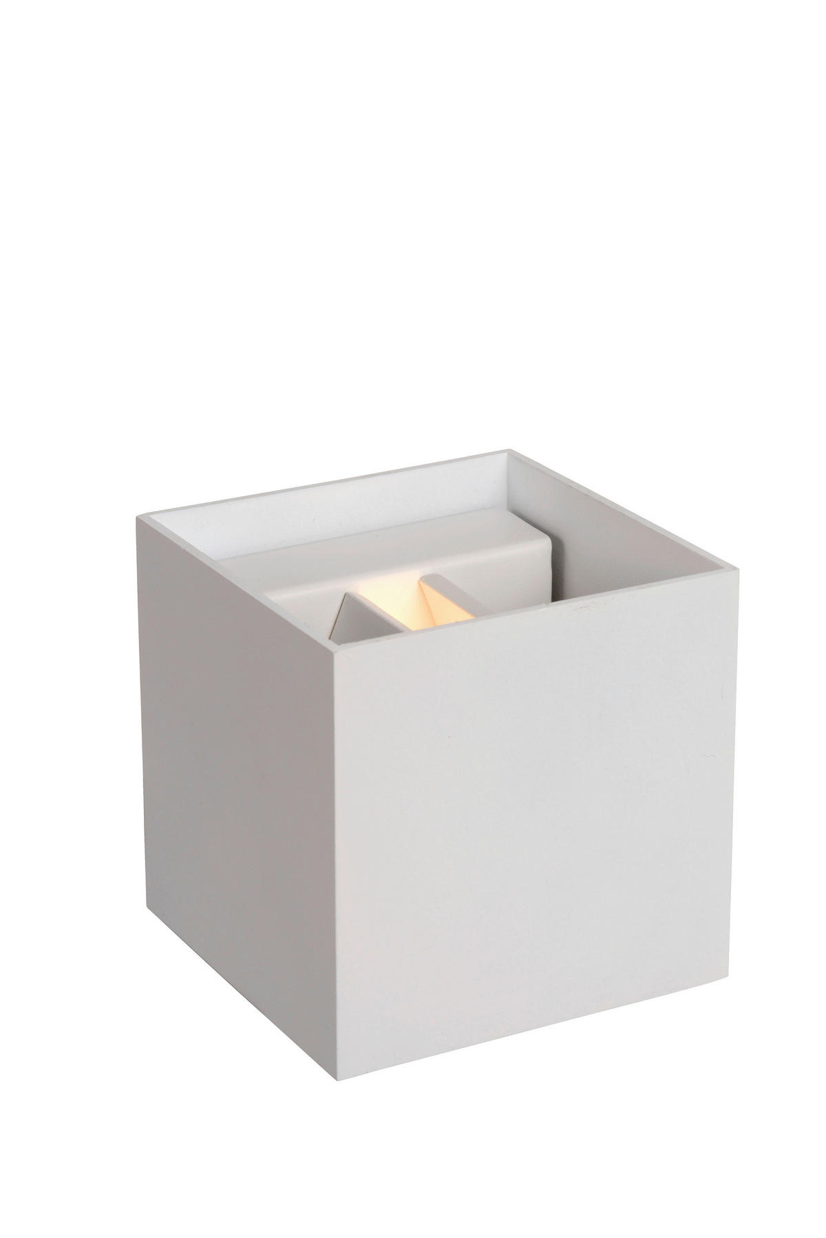 LED-WANDLEUCHTE Xio 9.7/9.7/9,7 cm   - Weiß, Design, Metall (9.7/9.7/9,7cm) - Lucide