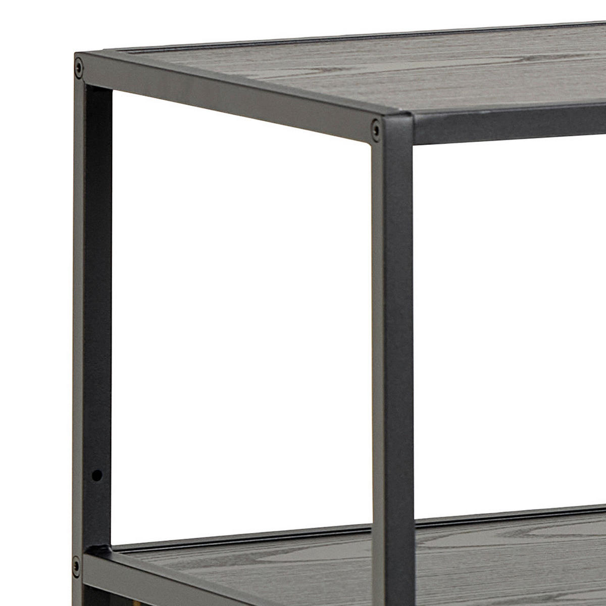 REGAL Schwarz, Eschefarben  - Eschefarben/Schwarz, MODERN, Holzwerkstoff/Metall (114/78/35cm)