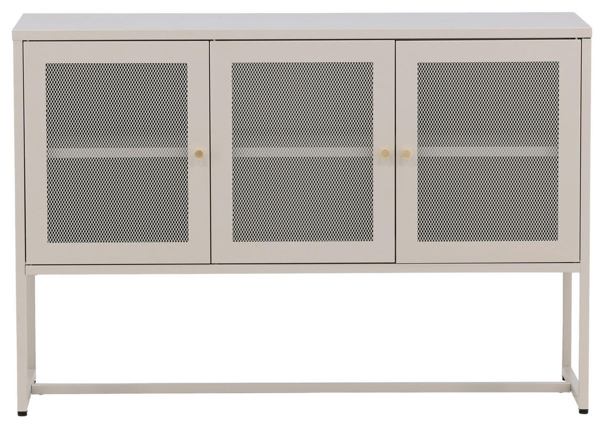 SIDEBOARD  in 120/80/40 cm  - Beige, Design, Metall (120/80/40cm) - Livetastic