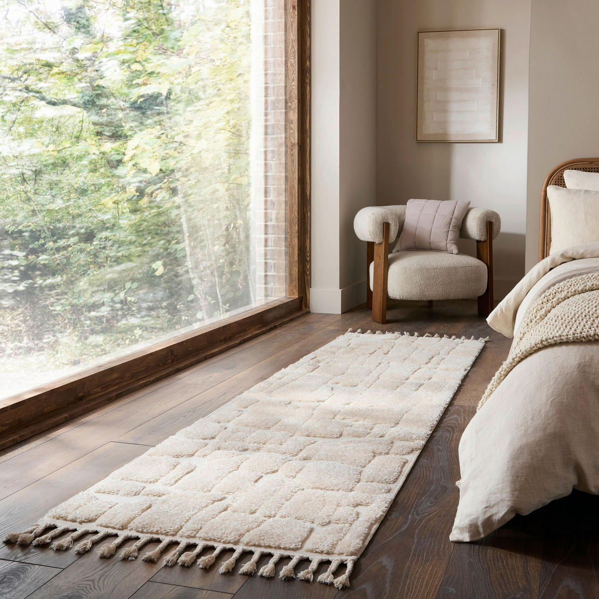 HOCHFLORTEPPICH 80/300 cm Creme  - Creme, Basics, Kunststoff/Textil (80/300cm) - Flair Rugs