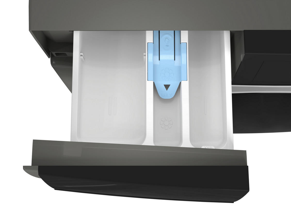 WASCHMASCHINE ES-MFL814CAA-DE  - Dunkelgrau, Basics, Glas/Kunststoff (59.7/84.5/55,7cm) - Sharp