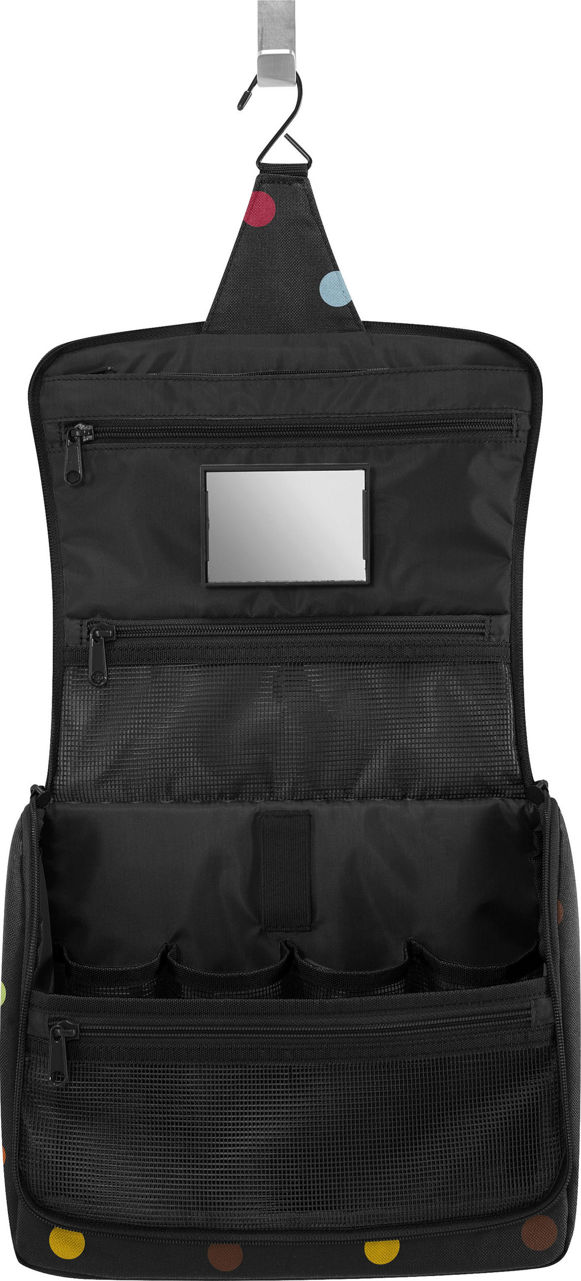 TOILETBAG XL DOTS Toiletbag XL dots  - Multicolor/Schwarz, Basics, Textil (28/25/10cm) - Reisenthel
