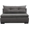 SCHLAFSOFA Cord Grau  - Schwarz/Grau, Design, Kunststoff/Textil (154/93/85cm) - MID.YOU