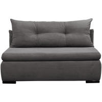 SCHLAFSOFA  mit Liegefunktion Cord Grau  - Schwarz/Grau, Design, Kunststoff/Textil (154/93/85cm) - MID.YOU