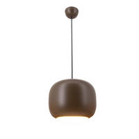 LED-HÄNGELEUCHTE Positano 30/30/26,3 cm  - Dunkelbraun, Design, Kunststoff/Metall (30/30/26,3cm)