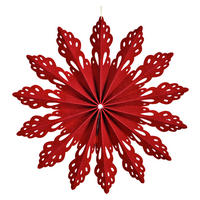 DEKOHÄNGER  - Rot, Basics, Textil (40,0/40,0/4,0cm) - X-Mas