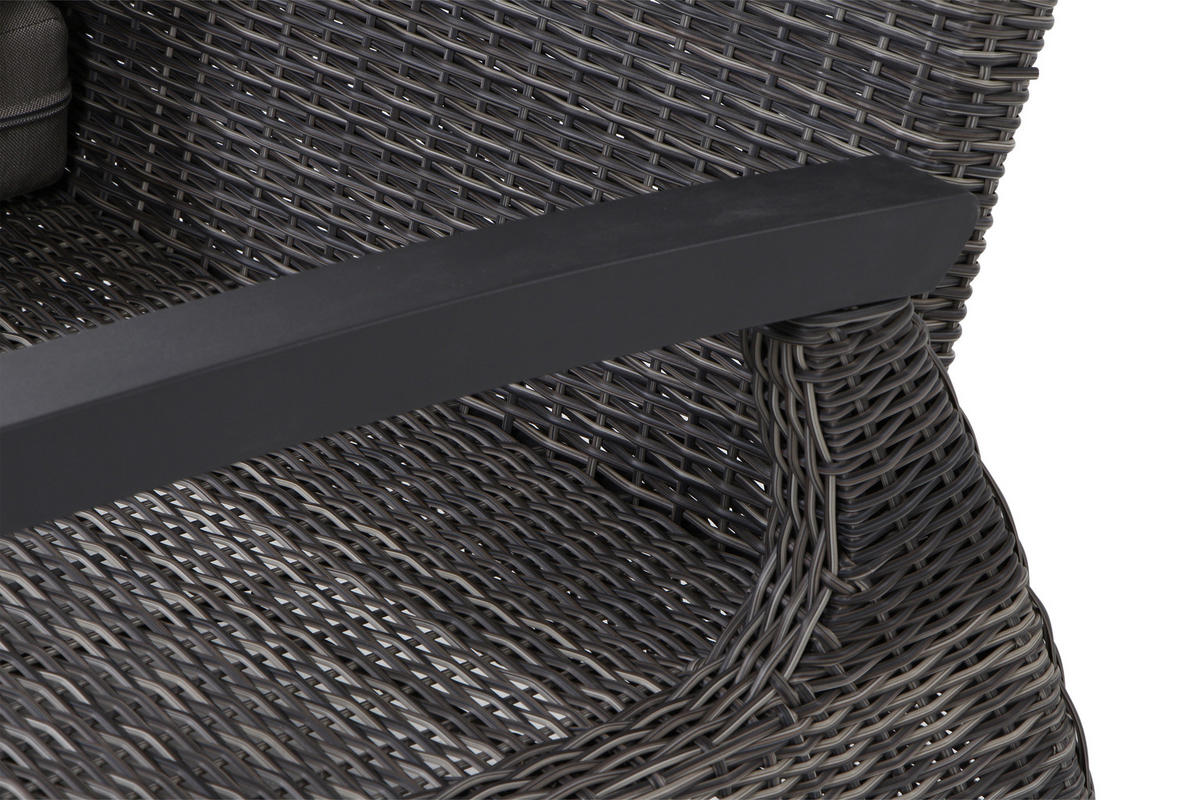LOUNGEGARNITUR 4-teilig   219/88/219 cm  - Grau, Basics, Keramik/Kunststoff (219/88/219cm) - Siena Garden