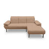 ECKSOFA in Mikrofaser Rotbraun  242/170 cm  - Wildeiche/Rotbraun, Design, Holz/Textil (242/170cm) - MID.YOU