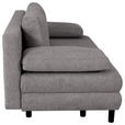 SCHLAFSOFA Lia in Webstoff Anthrazit  - Anthrazit/Schwarz, Design, Textil/Metall (197/84/92,5cm) - Hom`in