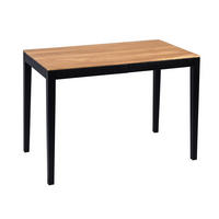 SCHREIBTISCH 110/75/60 cm  in Schwarz, Wildeiche  - Wildeiche/Schwarz, Natur, Holz (110/75/60cm) - Livetastic