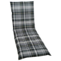 LIEGENAUFLAGE Karo  - Grau, Basics, Textil (60/6/190cm)