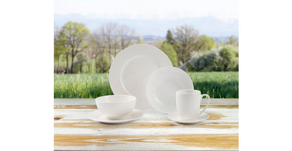 KOMBISERVICE NELE 24-teilig  - Weiß, KONVENTIONELL, Keramik - Landscape