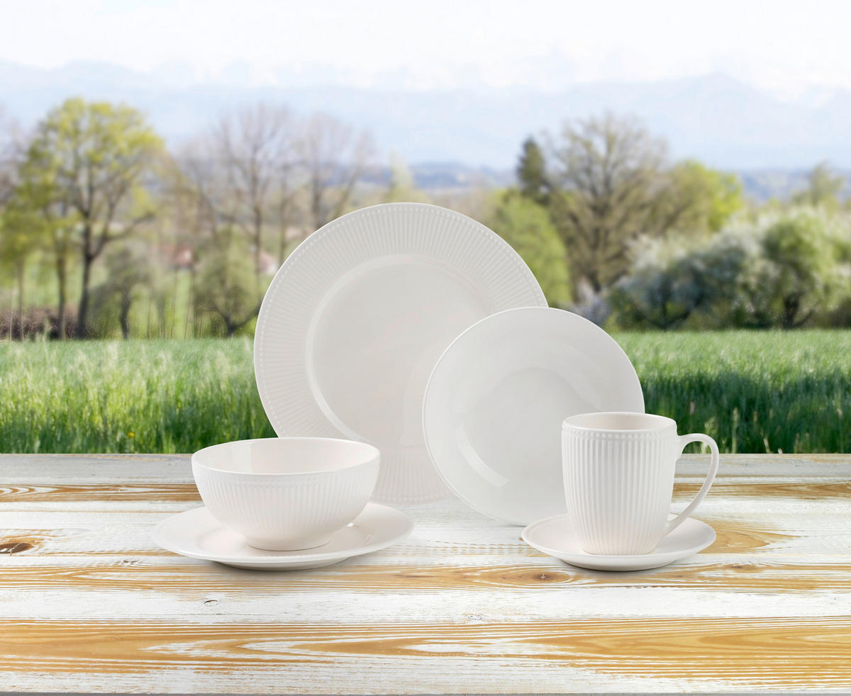 KOMBI SERVIS    24-dijelni   NELE  - bijela, Konvencionalno, keramika - Landscape