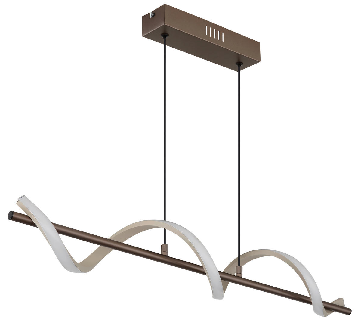 LED LUSTER    80/15,5/120 cm    - opal/crna, Dizajnerski, metal/plastika (80/15,5/120cm)