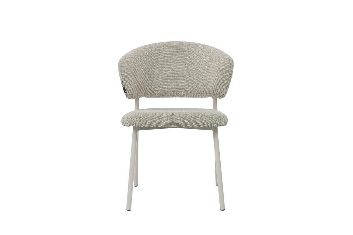 STUHL-SET 2 Stück  Webstoff  Beige  - Beige, MODERN, Textil/Metall (51/82/62cm) - MID.YOU