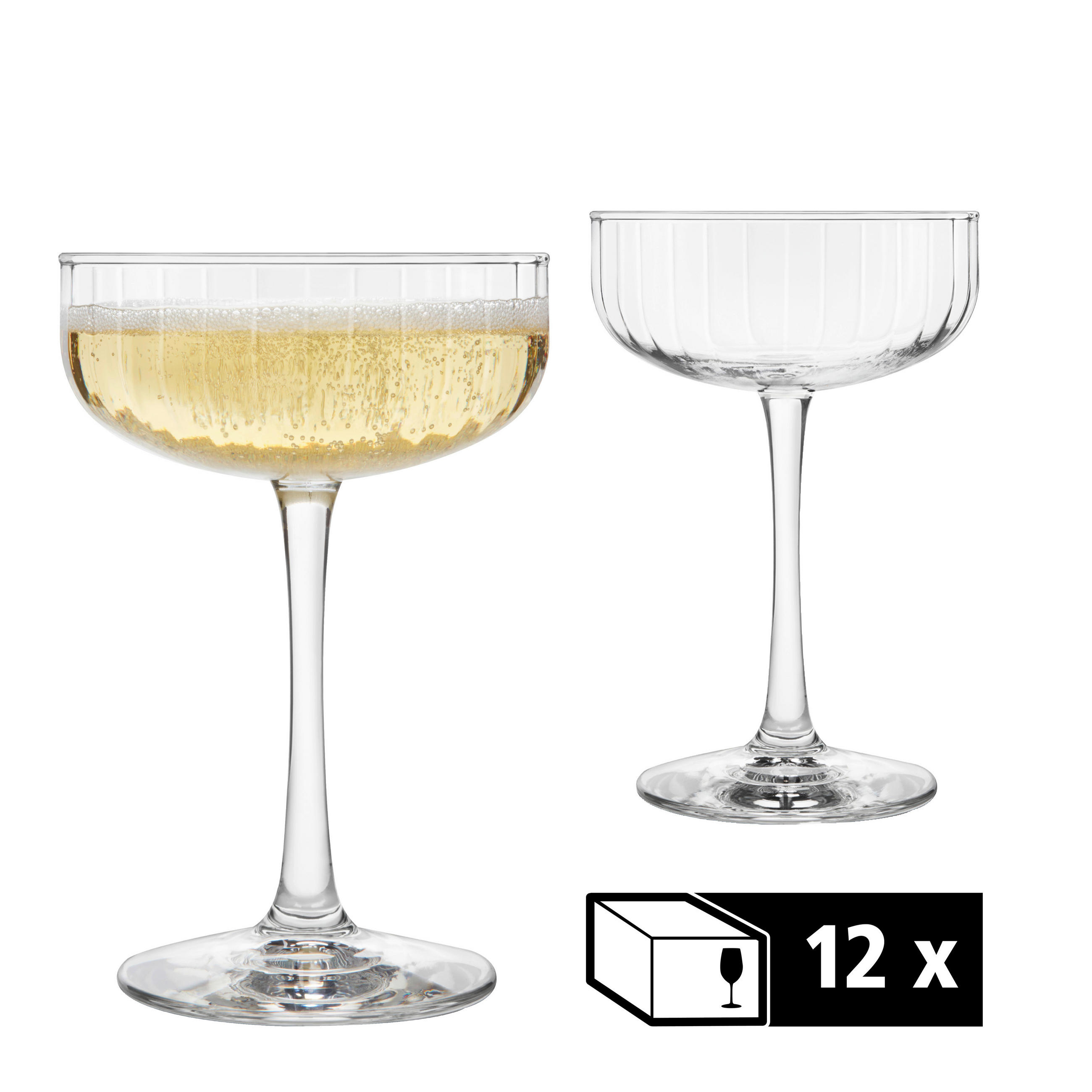 XXXLutz Gläserset Linear Klar 15.5 cm