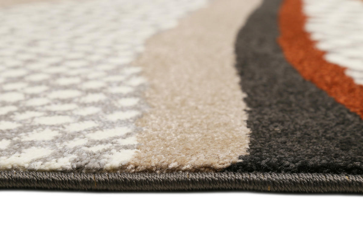 FLACHWEBETEPPICH 80/150 cm Hazel Anthrazit, Braun, Grün, Schwarz, Beige  - Anthrazit/Beige, Design, Textil (80/150cm) - Esprit