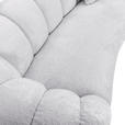 BIGSOFA in Chenille Hellgrau  - Hellgrau/Schwarz, KONVENTIONELL, Kunststoff/Textil (248/78/112cm) - Carryhome