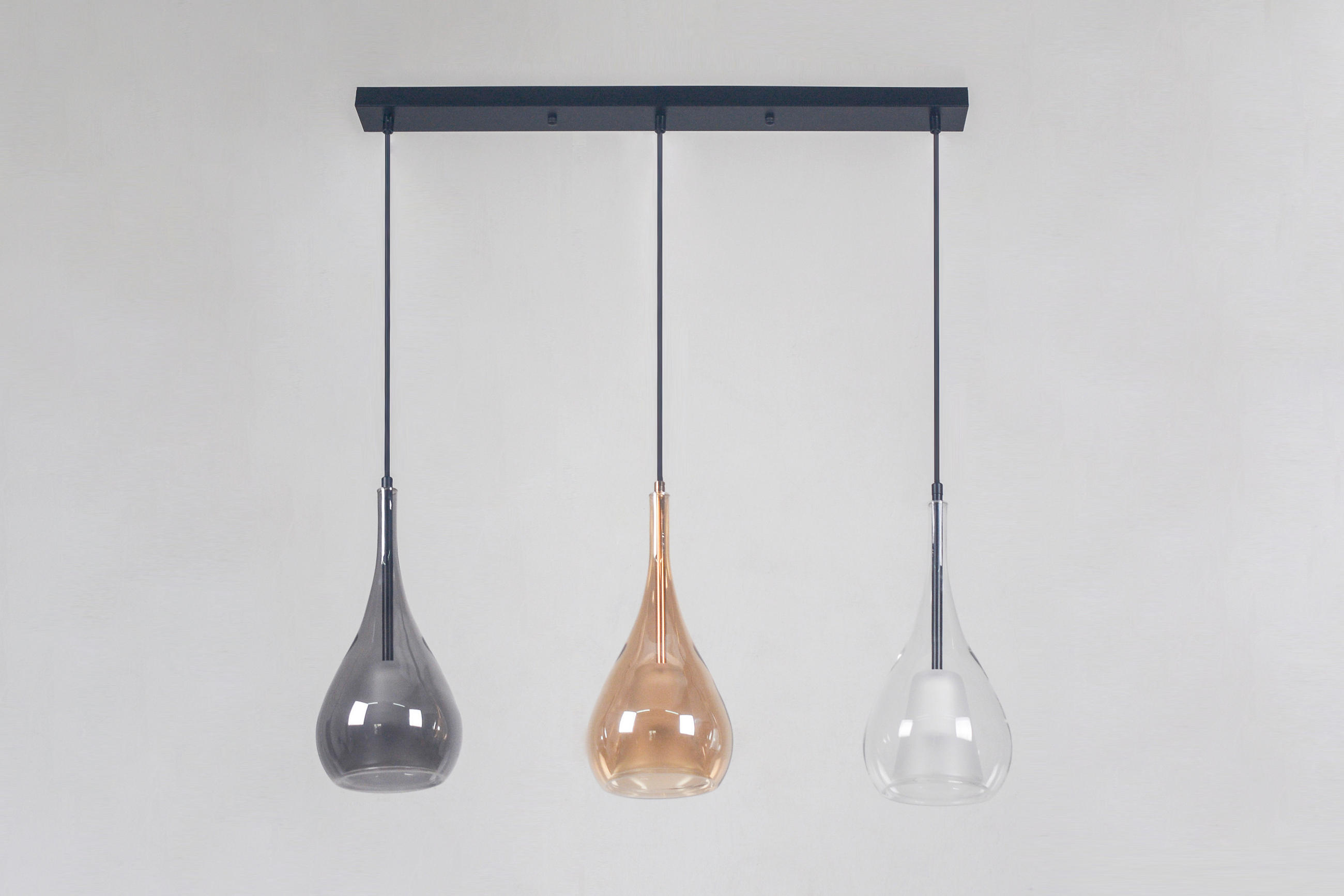 LUSTER       - prozirna/svetlosiva, Trendi, staklo/metal (78/120cm)