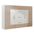 SIDEBOARD melaminharzbeschichtet Eichefarben, Weiß - Eichefarben/Alufarben, Design, Holzwerkstoff/Kunststoff (150/111,4/44,3cm) - Cantus