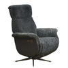 RELAXFÅTÖLJ i trä, metall, textil ljusgrå  - stålfärgad/ljusgrå, Lifestyle, metall/trä (76/48/106/42/87/40cm) - Best Price