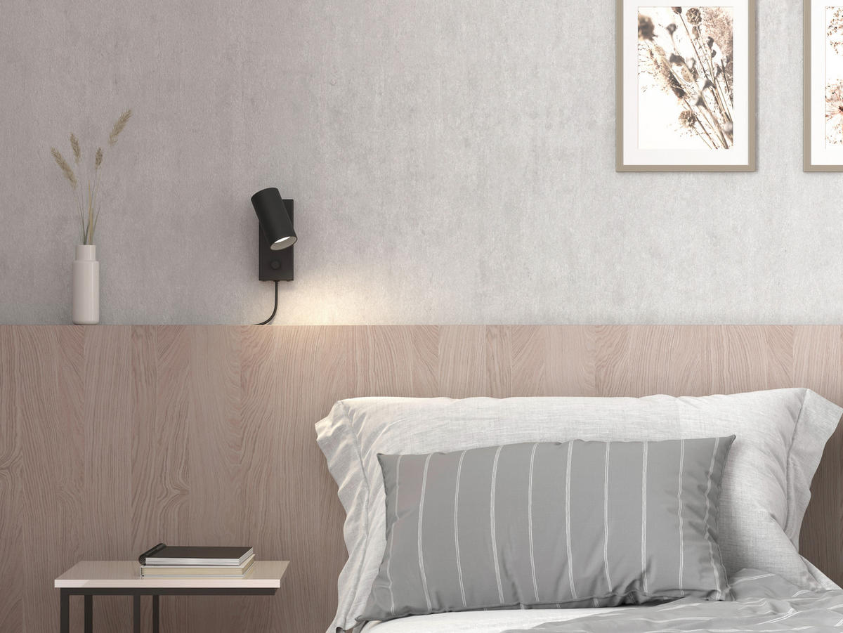 VÄGGLAMPA Tyson 6,5/16,2/18,8 cm   - svart, Design, metall (6,5/16,2/18,8cm) - Belid