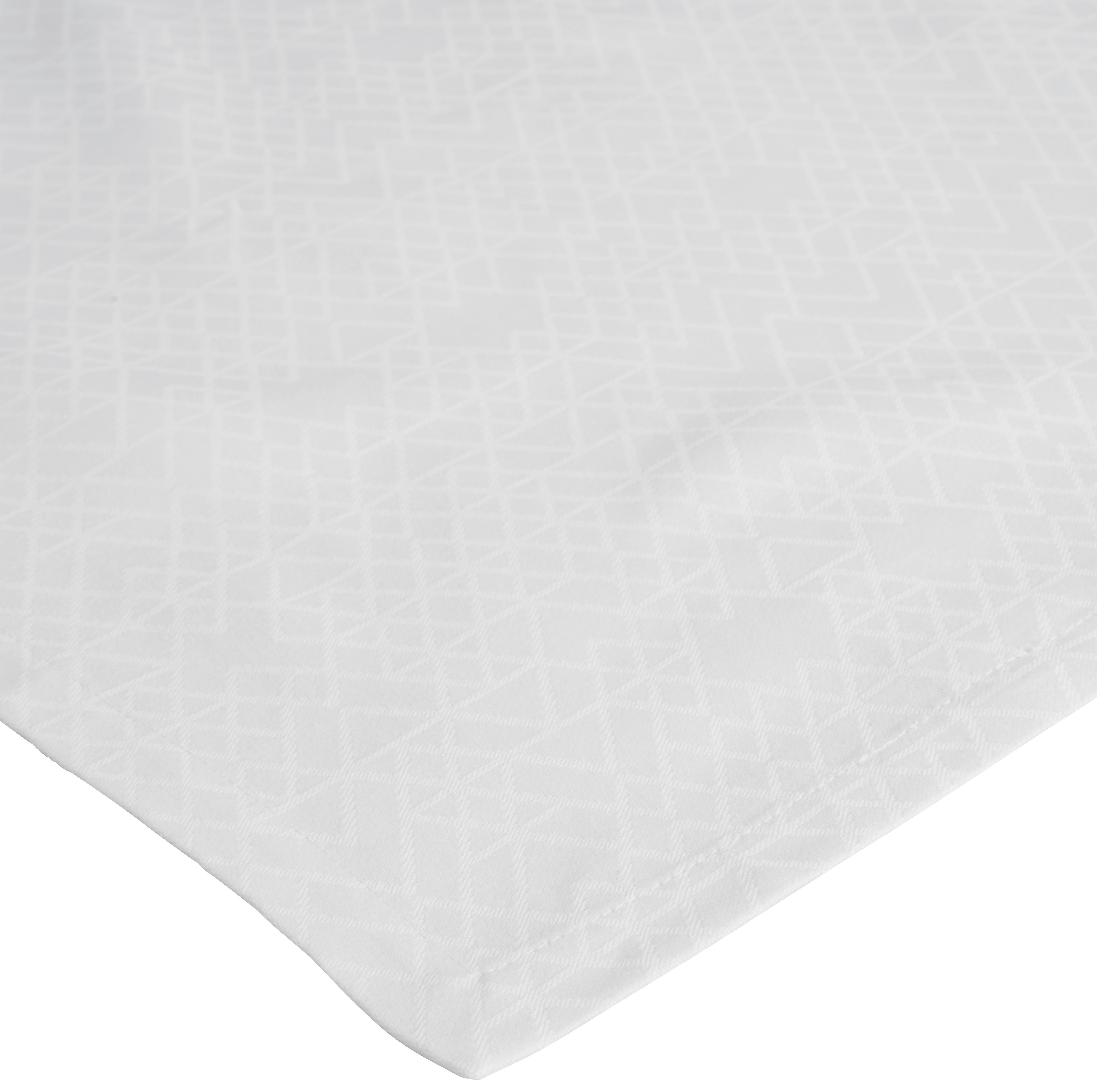 STOLNJAK 140/220 cm   DAMAST  - bijela, Basics, tekstil (140/220cm) - Novel