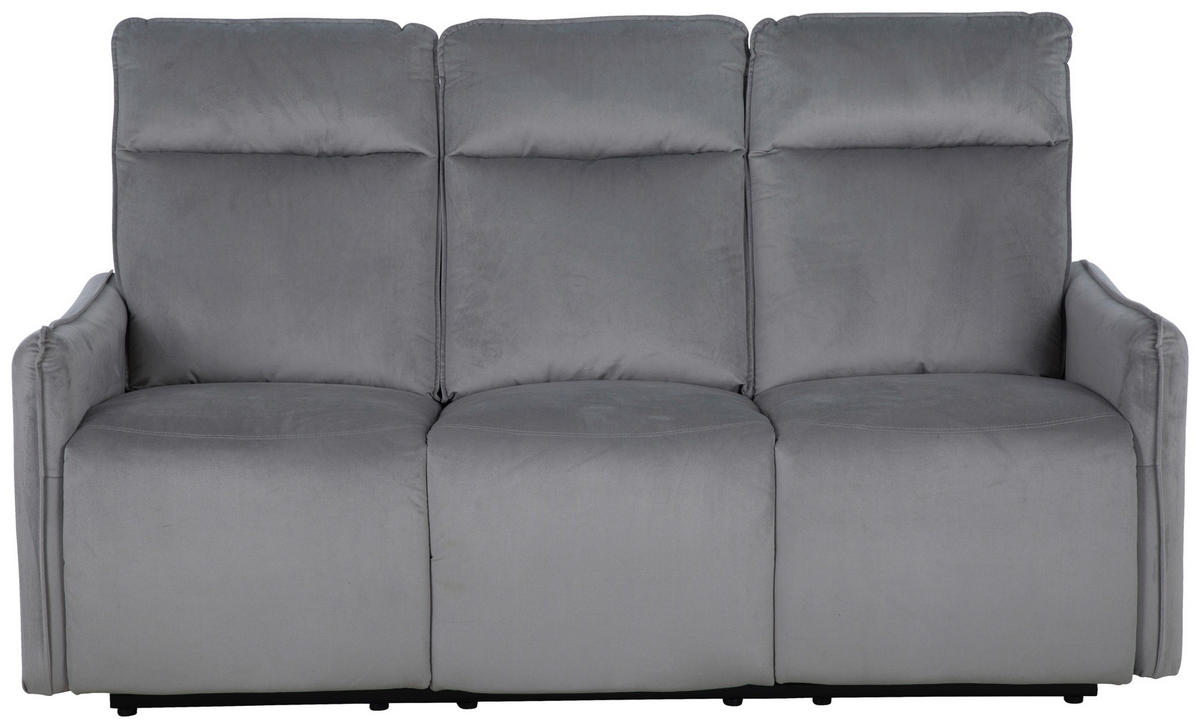 SEDACIA ZOSTAVA, textil, tmavosivá - tmavosivá, Konventionell, kov/textil (72/102/88cm) - P & B