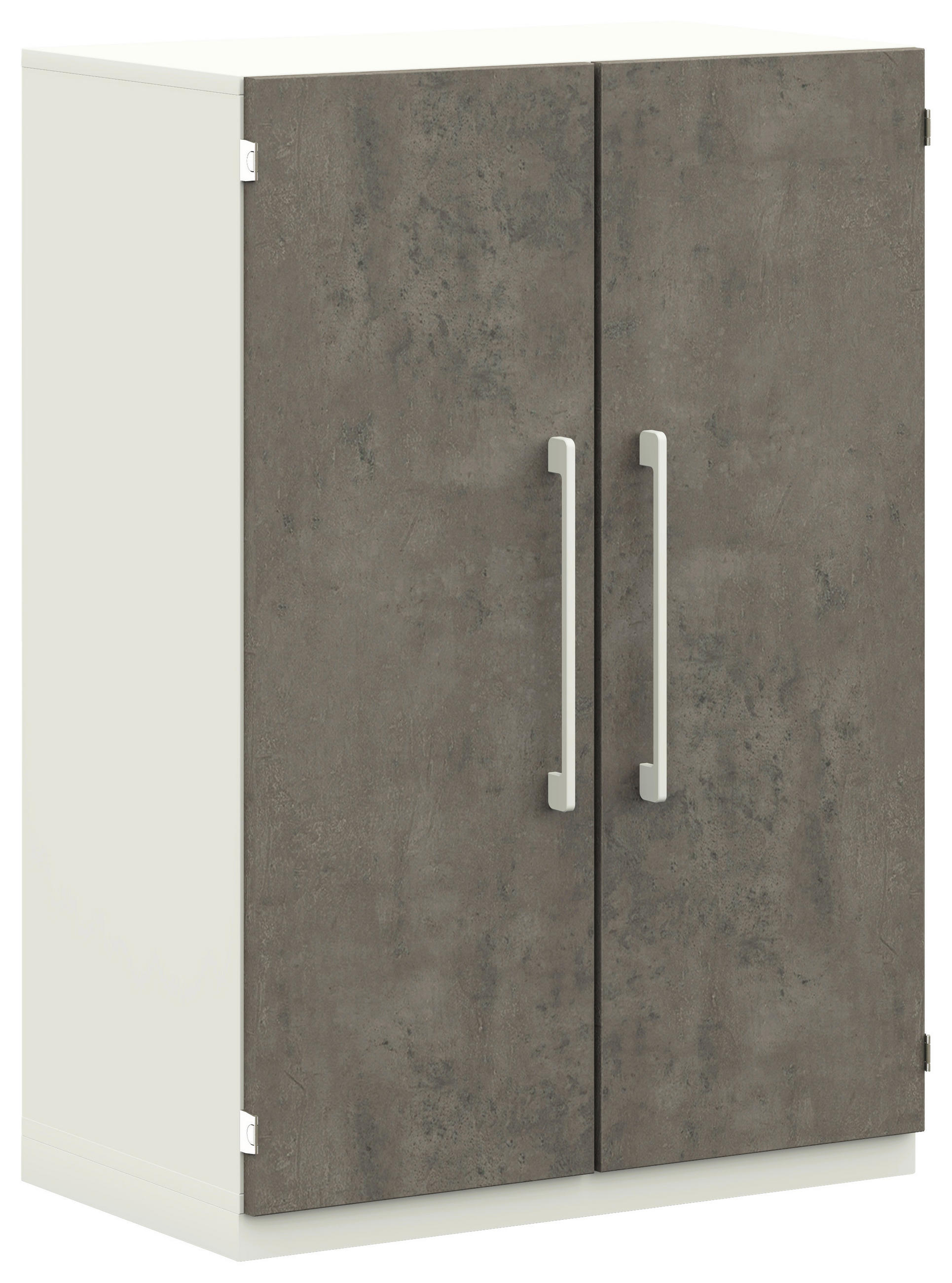 KOMMODE  in 80/112,5/41,9 cm  - Graphitfarben/Weiß, Design, Holzwerkstoff/Metall (80/112,5/41,9cm) - Moderano