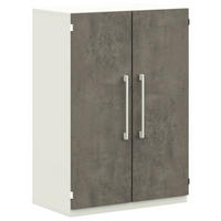 KOMMODE  in 80/112,5/41,9 cm  - Graphitfarben/Weiß, Design, Holzwerkstoff/Metall (80/112,5/41,9cm) - Moderano