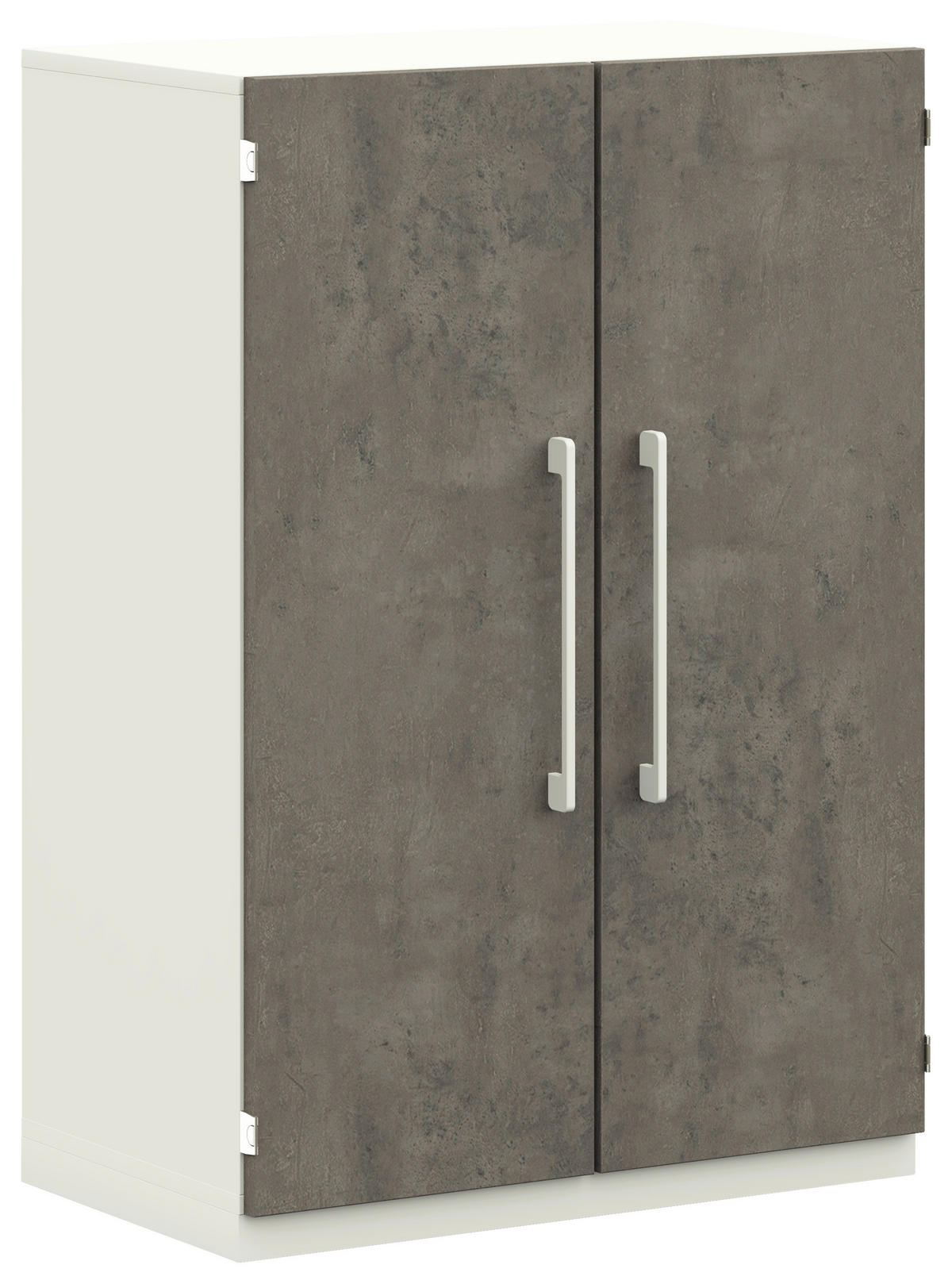 KOMMODE  in 80/112,5/41,9 cm  - Graphitfarben/Weiß, Design, Holzwerkstoff/Metall (80/112,5/41,9cm) - Moderano