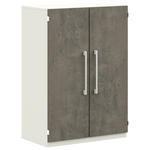 KOMMODE  in 80/112,5/41,9 cm  - Graphitfarben/Weiß, Design, Holzwerkstoff/Metall (80/112,5/41,9cm) - Moderano