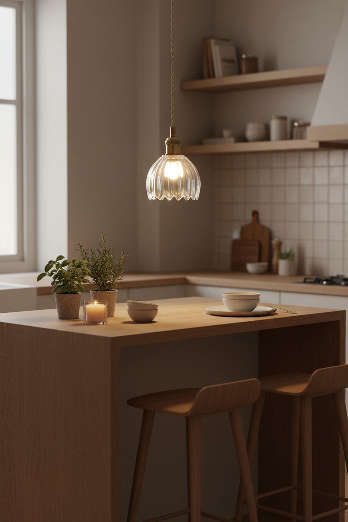 PENDELLEUCHTE Gota 13/17/13 cm  - Transparent/Messingfarben, Basics, Glas/Metall (13/17/13cm) - Markslöjd