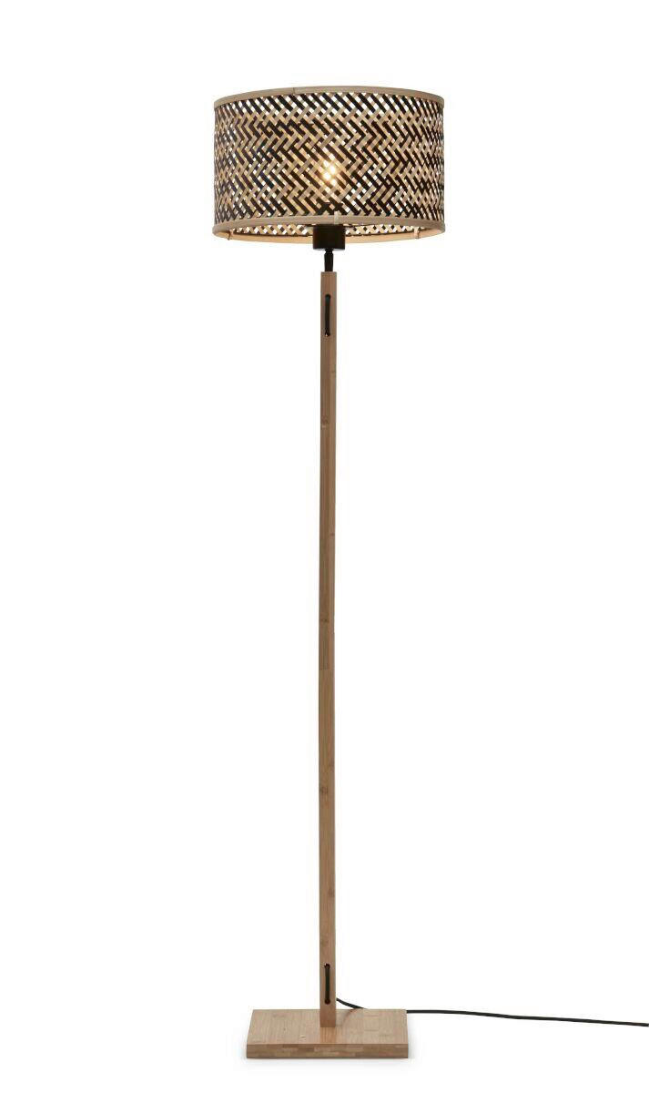 GOLVLAMPA GOOD&MOJO  58/32/150 cm    - svart/naturfärgad, Trend (58/32/150cm) - Good & Mojo