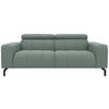 2-SITZER-SOFA Webstoff Hellblau  - Schwarz/Hellblau, Design, Textil/Metall (208/79/104cm) - MID.YOU