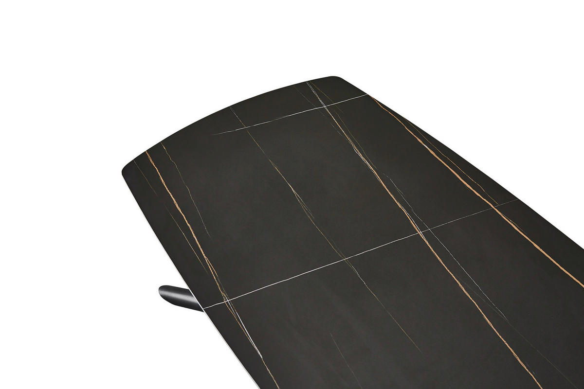 COUCHTISCH 120/70/46 cm Schwarz  - Schwarz, Design, Keramik/Metall (120/70/46cm) - Stylife