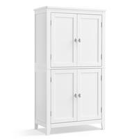 VYSOKÁ SKŘÍŇ, bílá, bílá, 60/110/30 cm - bílá, Trend, kov/kompozitní dřevo (60/110/30cm) - MID.YOU