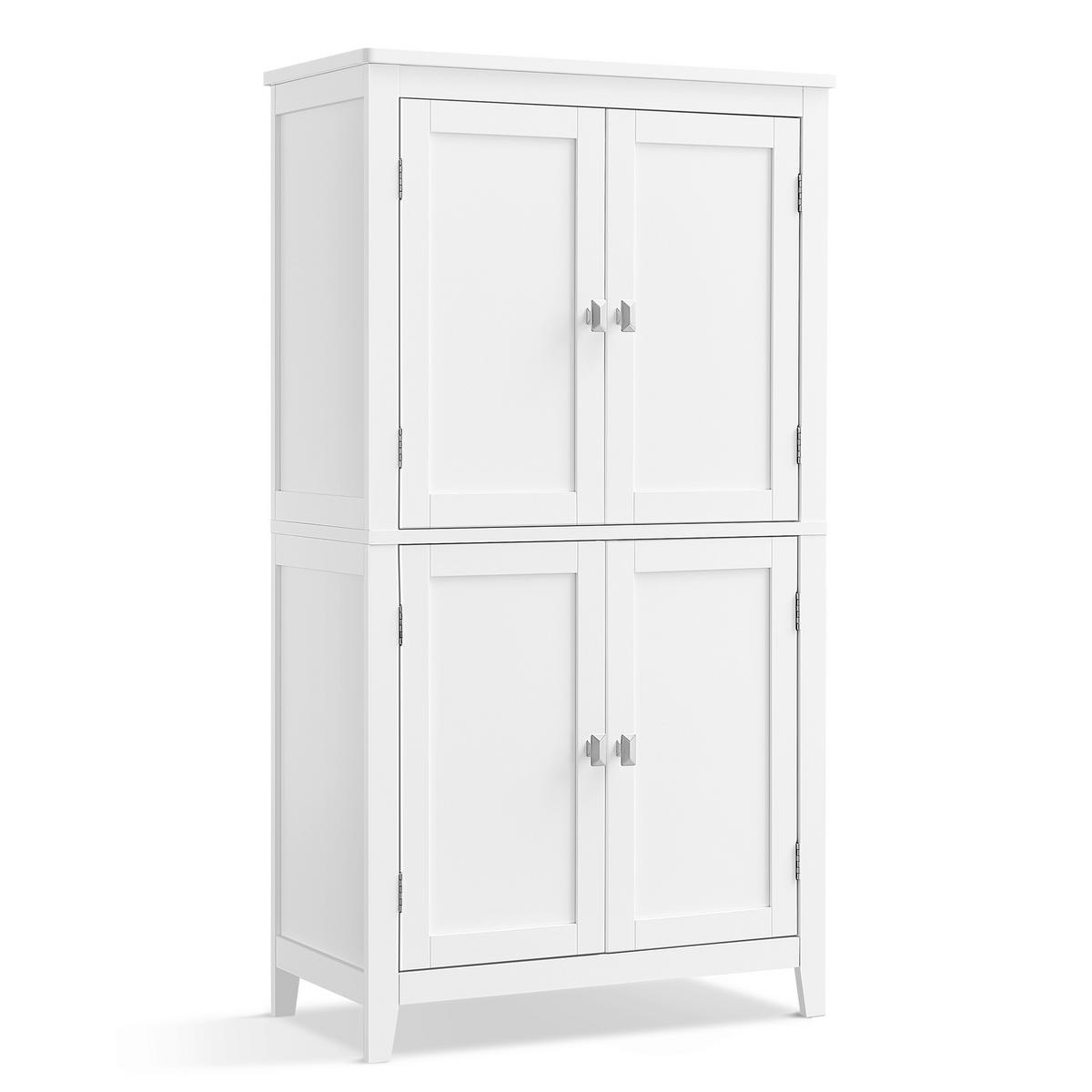 VYSOKÁ SKŘÍŇ, bílá, bílá, 60/110/30 cm - bílá, Trend, kov/kompozitní dřevo (60/110/30cm) - MID.YOU